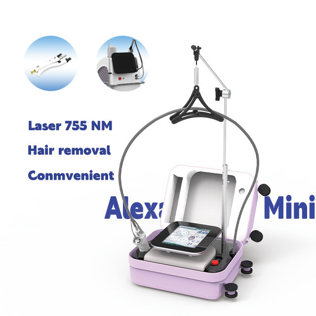 Láser de diodo mini Alexandrita de 755 nm con pantalla táctil inteligente para una fácil operación en la industria de la belleza