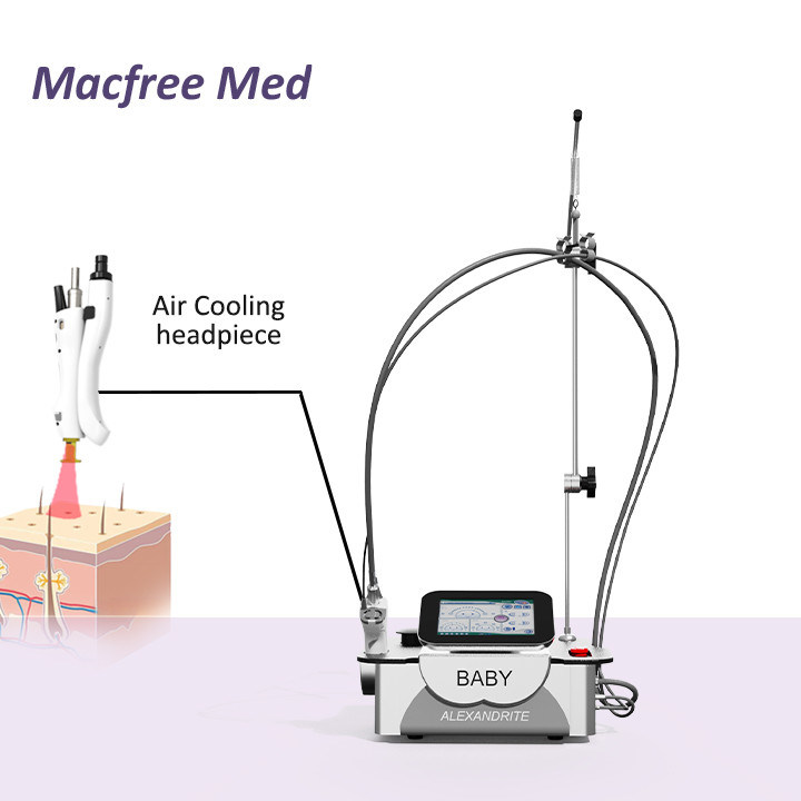 Láser de diodo mini Alexandrita de 755 nm con pantalla táctil inteligente para una fácil operación en la industria de la belleza