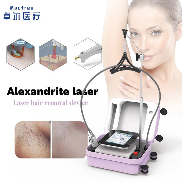 Láser de diodo mini Alexandrita de 755 nm con pantalla táctil inteligente para una fácil operación en la industria de la belleza